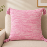 Textured Tassel Cushion